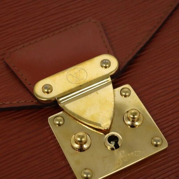LOUIS VUITTON Epi Monceau 28 Hand Bag Brown M52123 LV Auth ep10531 - Picture 9 of 16